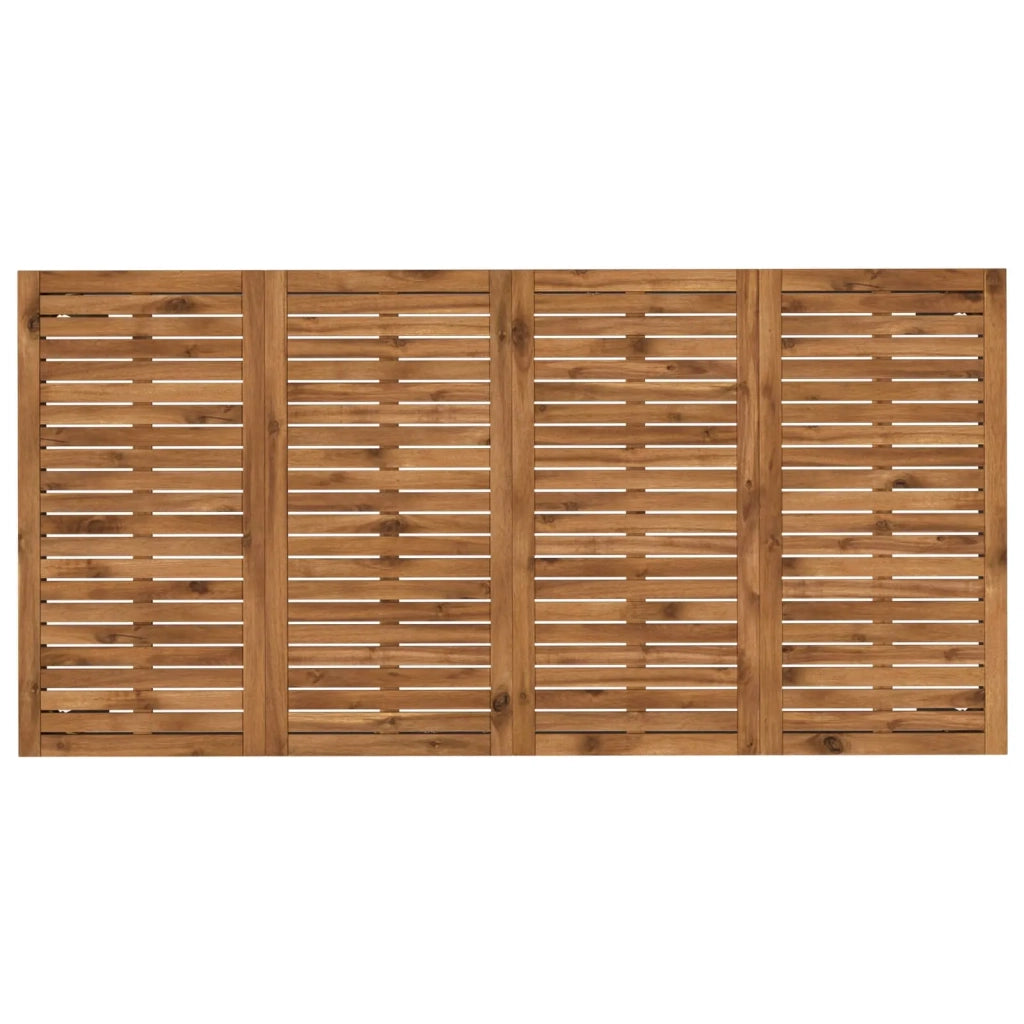 Tavolo da cena da giardino Naturale e Nero 147 x 88,5 x 75 cm 901322
