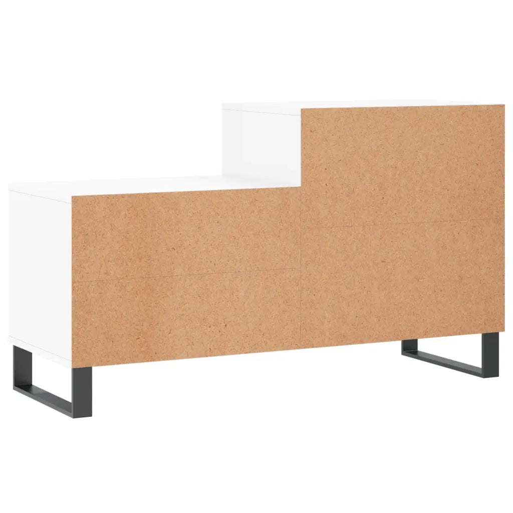 Scarpiera-Scaffale per scarpe Bianca 102x36x60 cm in Legno Multistrato 913321