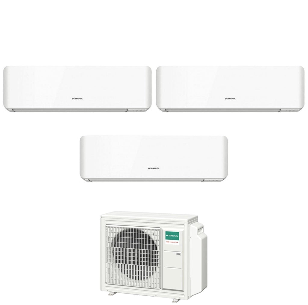 Condizionatore Trial Split General Fujitsu Standard KM 12+12+12 con AOHG24KBTA3 R-32 Wi-Fi Integrato