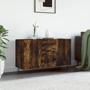 Credenza Rovere Fumo 100x36x60 cm in Legno Multistrato 828169