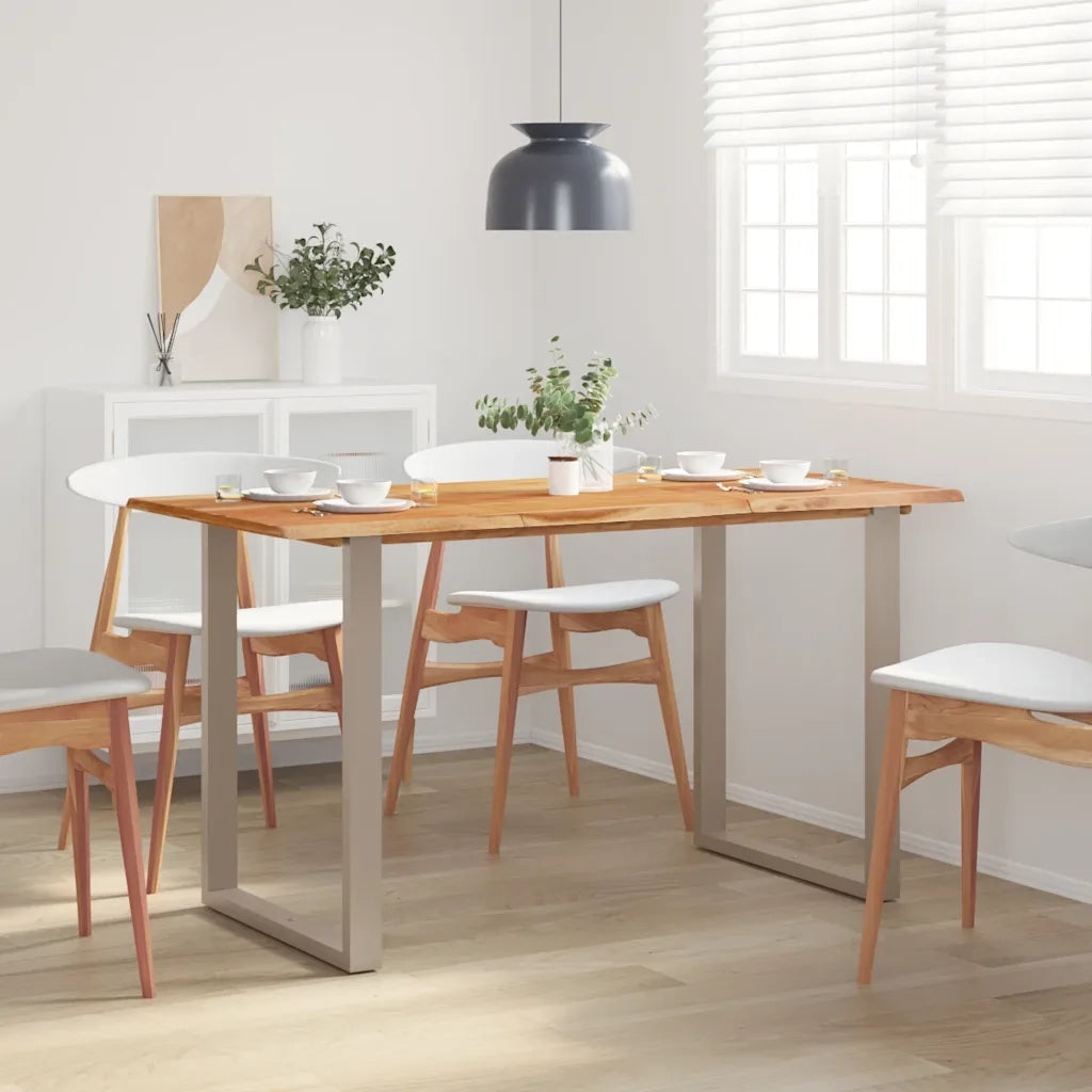 Tavolo da Pranzo | Tavolo da cucina 140x70x76 cm in Legno Massello di Acacia