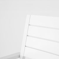 Set di 4 Sedie da esterno 55x56.5x86.5h cm in alluminio bianco