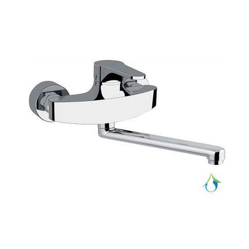 MISCELATORE MONOCOMANDO LAVELLO A MURO LINEA SURF ECO- Cromo- MARIA- pezzi 1
