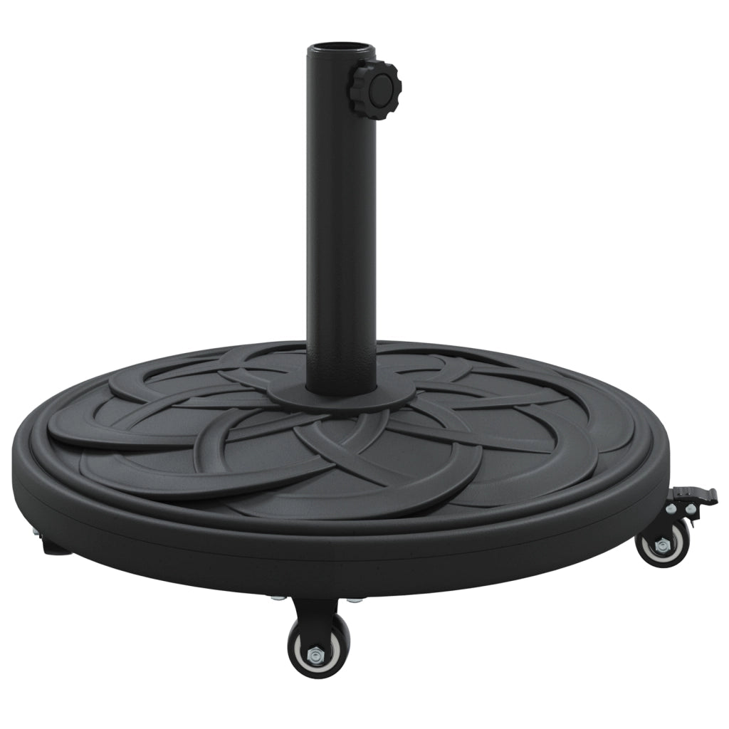 Base per Parasol  con Ruote per Poles Ã˜38-48 mm 13 kg Rotonda
