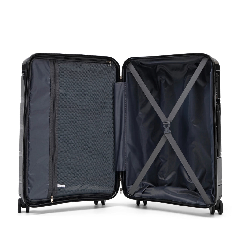 TROLLEY Set da 3 pezzi 50,8/61/71,1 cm in PP Nero