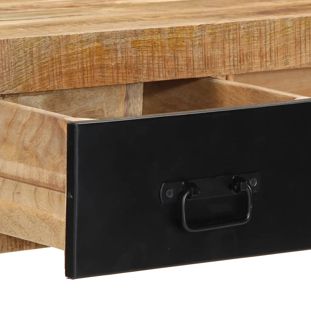 Tavolo Consolle 100x35x75 cm in Legno Massello di Mango Grezzo 4015929