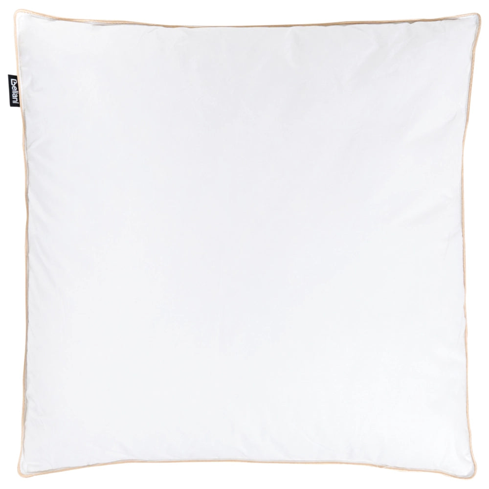 Cuscino basso a triplo scomparto Rivestimento in cotone premium Imbottitura in piuma d'oca Imbottitura in piuma d'oca Bianco 80 x 80 cm