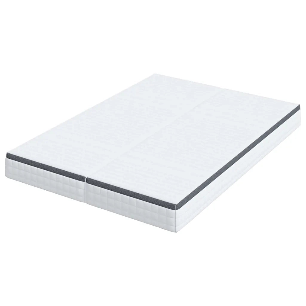 Materasso 2 pz-Set di 2 Materasso Bianco e Grigio 70 x 190 cm Molla Bonell