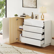 Credenza Moderna Lucida ¨C MINIMAL ¨C Bianco, Legno