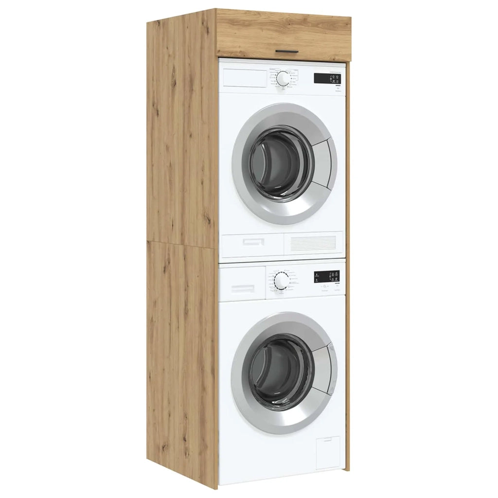 Mobiletto per lavatrice Rovere artigianale 67,5 x 68 x 200 cm 3422791