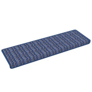 Tappetini per scale autoadesivi 15 pz | Gradini per Scale Blu 65 x 21 x 4 cm