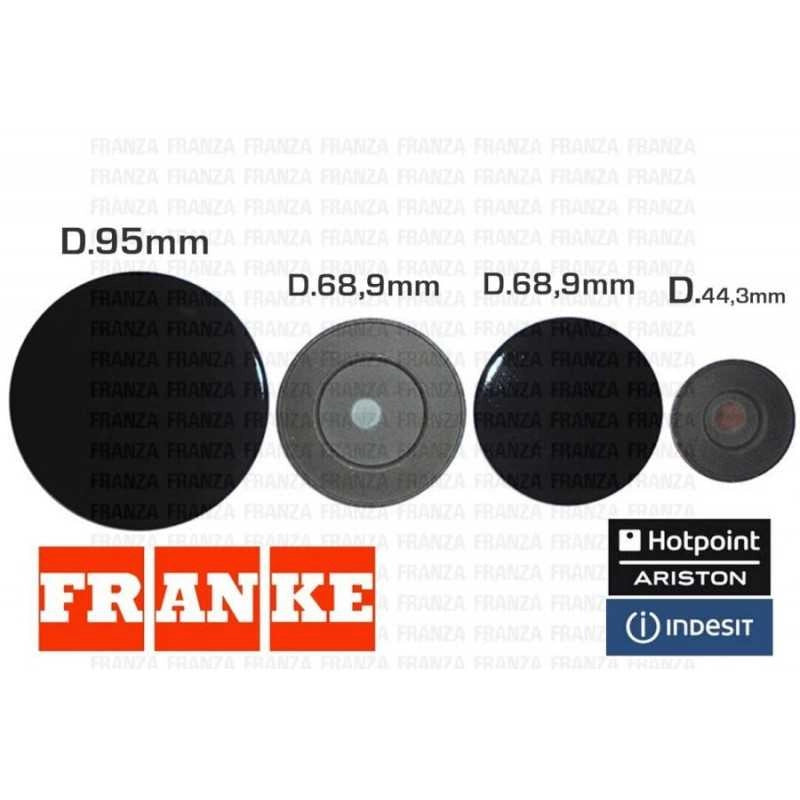 KIT 4 SPARTIFIAMMA PIATTELLI BRUCIATORE PIANO FRANKE INDESIT ARISTON - Ariston Indesit