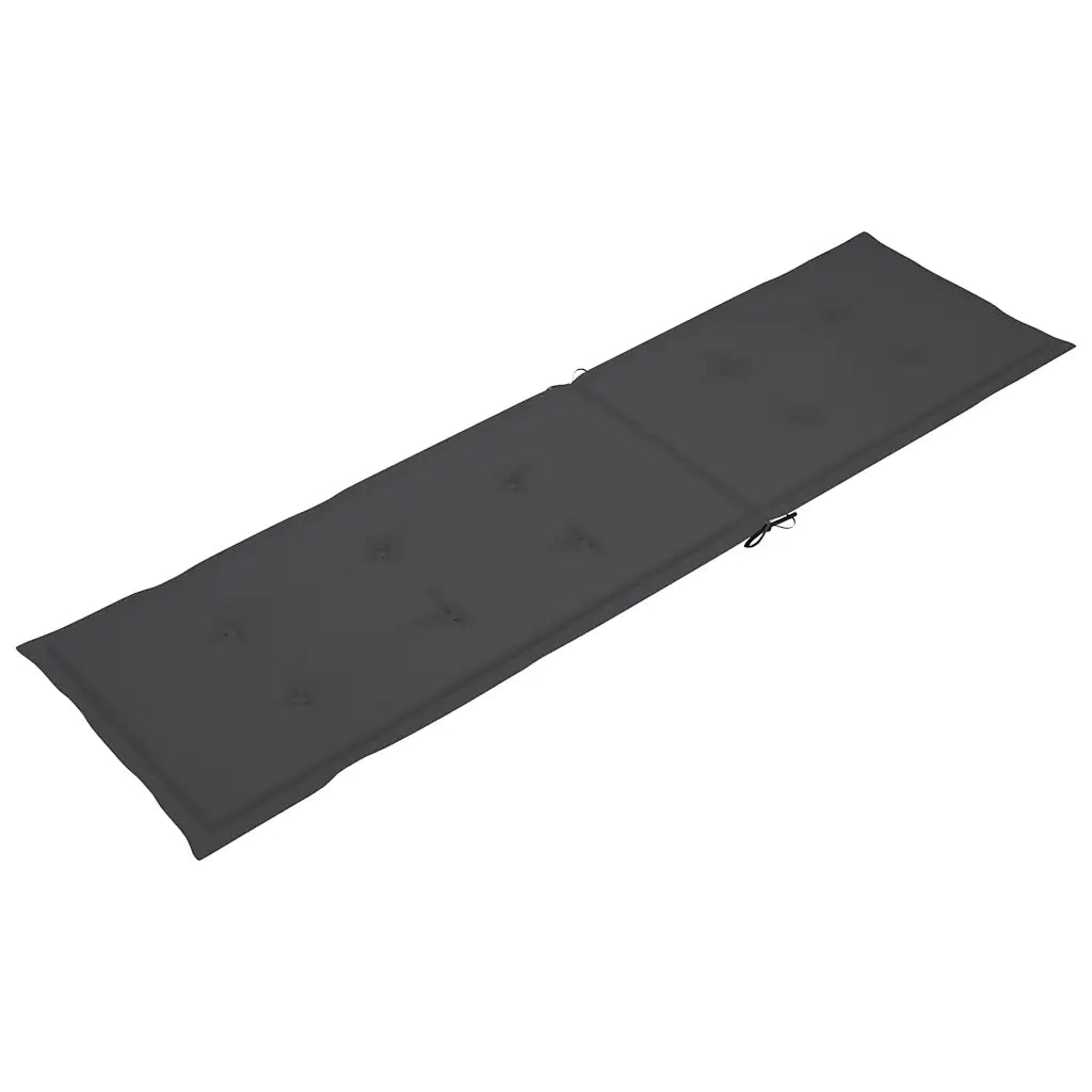 Sdraio da Esterni con Poggiapiedi e Cuscino Massello d'Acacia cod mxl 74046