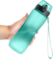 Bottiglia sportiva per bambini - 750 ml con marcatura temporale - impermeabile e BPA-free - per palestra e scuola - con coperchio di chiusura e di apertura