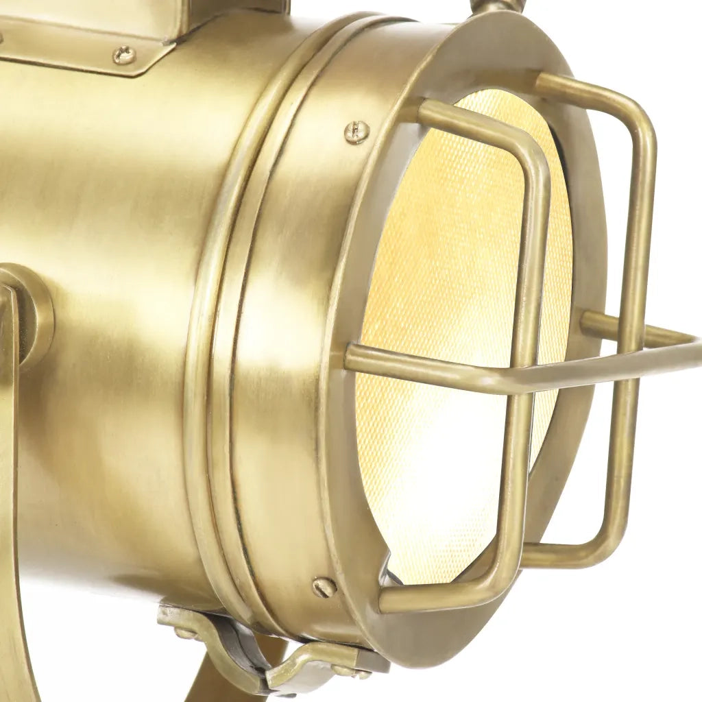Lampada da Terra a Treppiede Legno Massello di Mango 69 cm CFW1956598