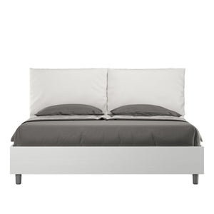 Letto Matrimoniale 160x190 cm Senza Rete Antea Egos Bianco
