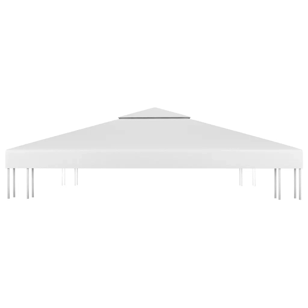 Copertura Superiore per Gazebo a 2 Strati 310 g/mÂ² 4x3 m Bianca cod mxl 66665