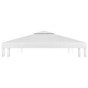 Copertura Superiore per Gazebo a 2 Strati 310 g/mÂ² 4x3 m Bianca cod mxl 66665