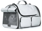Portaoggetti per Animali di Compagnia Autorizzato per l'Aviazione - Tasca di Trasporto morbida - Grande Portaoggetti per Gatti - 4 Finestre a Gas - 4 Tasche di Stoccaggio - Buona Ventilazione - Portaoggetti per Animali di Compagnia