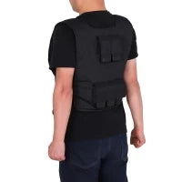Gilet Zavorrato da 20 kg regolabile, in Tessuto Oxford e Acciaio, 36x52 cm, Nero