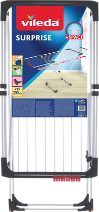 STENDINO SURPRISE VILEDA  ACCIAIO/ALLUMINIO MT 20