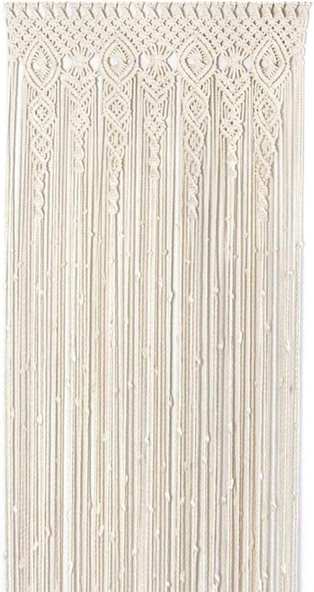 Tessuto di tenda premium come decorazione per le pareti boho e tappezzeria per porta e finestra (100 * 200) - decorazione per la casa con effetto manuale