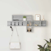 vidaXL Appendiabiti a muro Grigio sonoma 100 x 12 x 43.5 cm