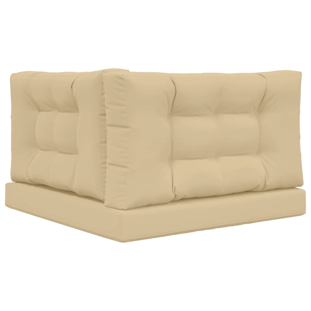 Cuscino per divano da esterno 3 pcs Beige Poliestere 900883