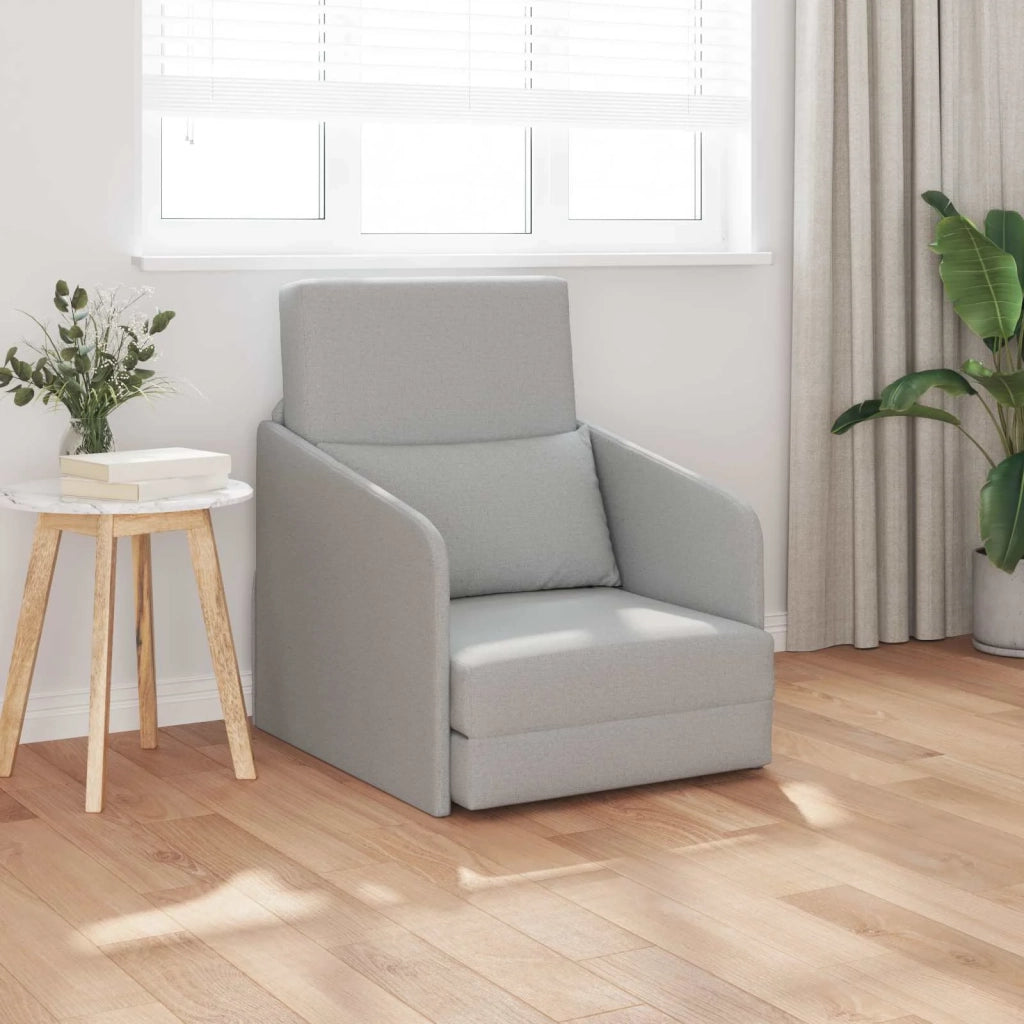 Divano letto-Sofa Letto-Daybed Grigio Nuvola 65 x 80 x 83 cm Tessuto