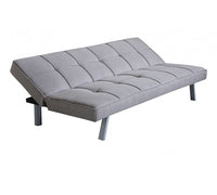 Divano Letto Aaron 178x80x71 cm in Tessuto Grigio
