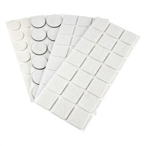 SOTTOSEDIA AUTOADESIVO 35 x 35 - pz 4 bianco- 10 blister  - Blister Koncreto
