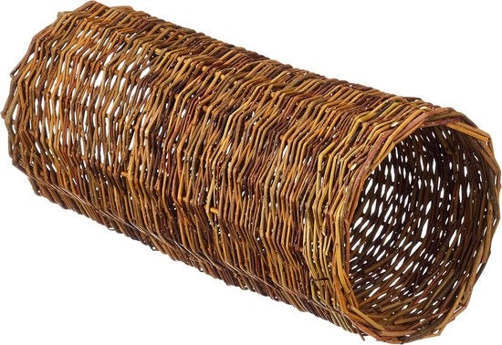 Tunnel per cavi in legno naturale - diametro 15 x 33 cm