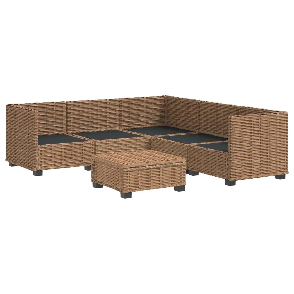 6 pz Set Lounge in Rattan con Cuscini GENDT Rattan naturale 3429852