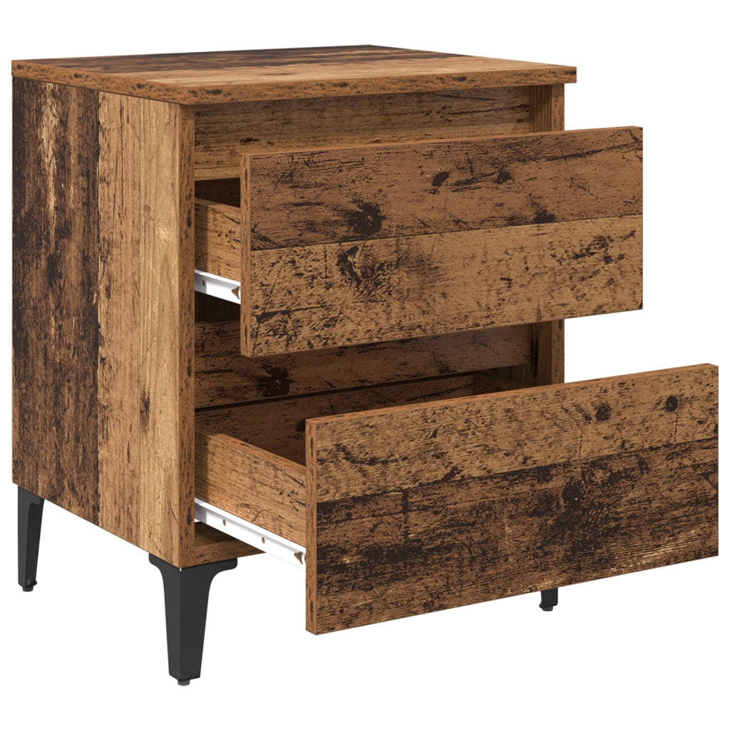 comodino Legno Antico 40x35x50 cm Legno Ingenierizzato