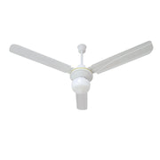 Ventilatore da Soffitto con Luce Melchioni Family MF2216ASL Ø120 cm, 3 Pale, 5 Velocità, Comando a Parete, Bianco