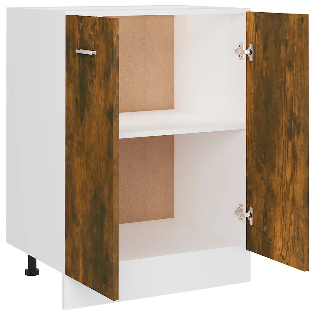 Mobiletto Rovere Fumo 60x46x81,5 cm in Legno Multistrato cod mxl 77688