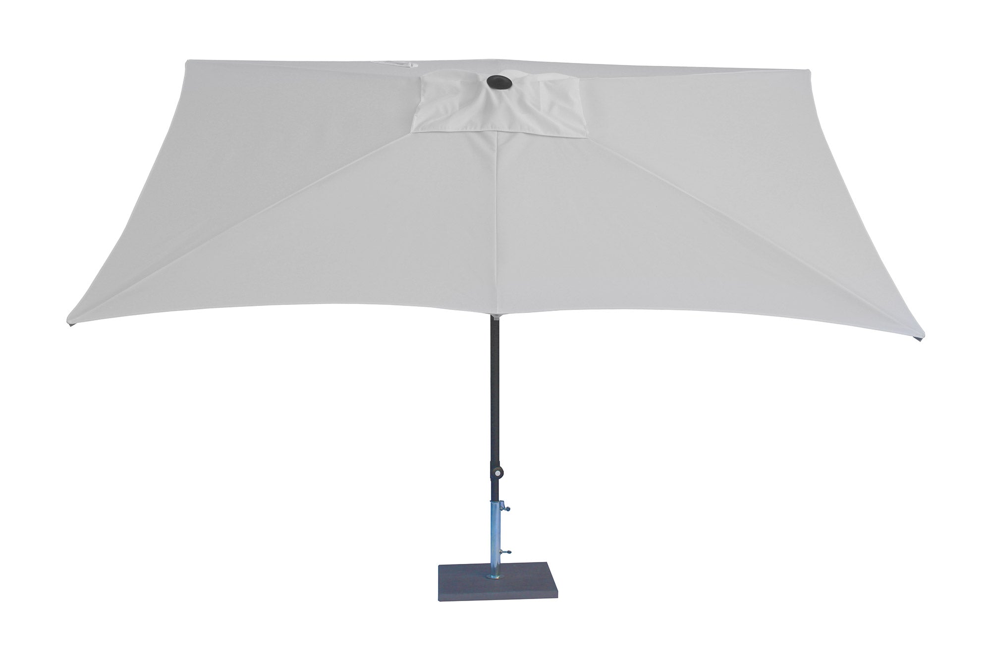 Ombrellone da Giardino 3x2 m Palo Ø38 mm in Alluminio Tessuto Poliestere Trend Bianco