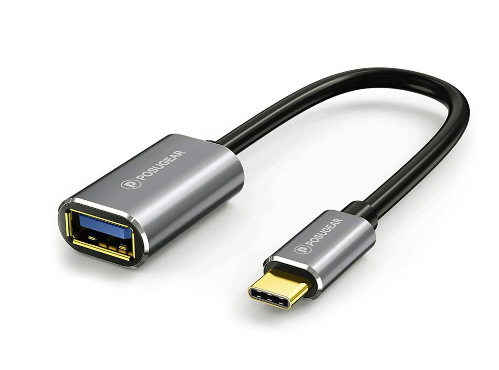 POSUGEAR Cavo OTG Type Cavo Adattatore OTG USB C Maschio a USB 3.0 Femmina 5 Gbps, Compatibile Huawei, Honor, Moto, Samsung, Oneplus, Sony, Xiaomi, Pocophone , Apple Tablet e Notebook