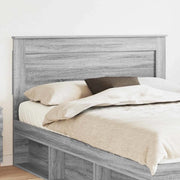 Testiera con testiera Grigio Sonoma 140 cm Legno multistrato 887454