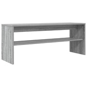 Mobile TV rettangolare moderno con elegante contenitore 100 x 30 x 40 cm legno ingegnerizzato grigio Sonoma 02_0058382