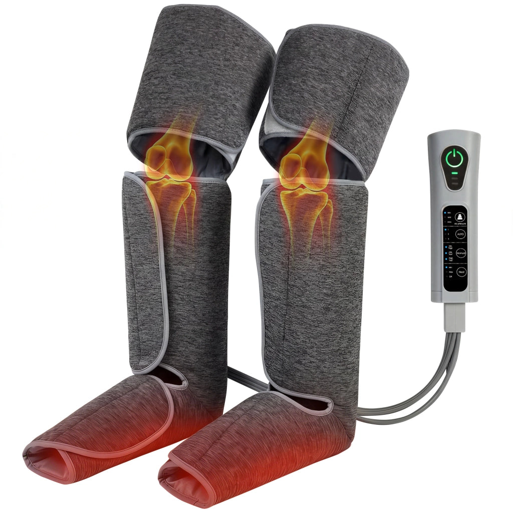Masseur de Jambes, Compression Mollets Genoux Pieds avec Chaleur