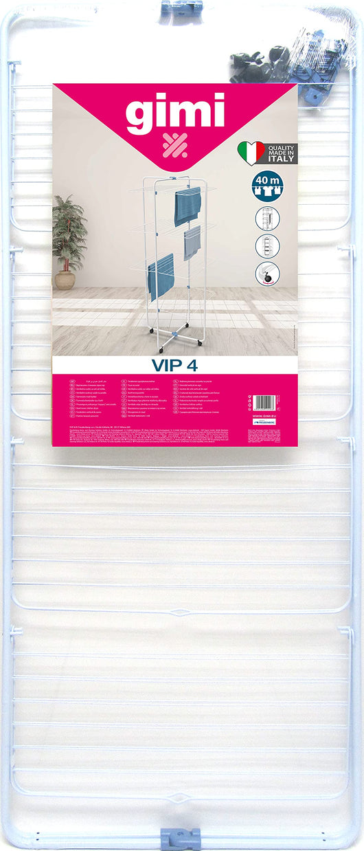 STENDIBIANCHERIA 'VIP 4' cm 71 x 71 x 168 (aperto)  - GIMI