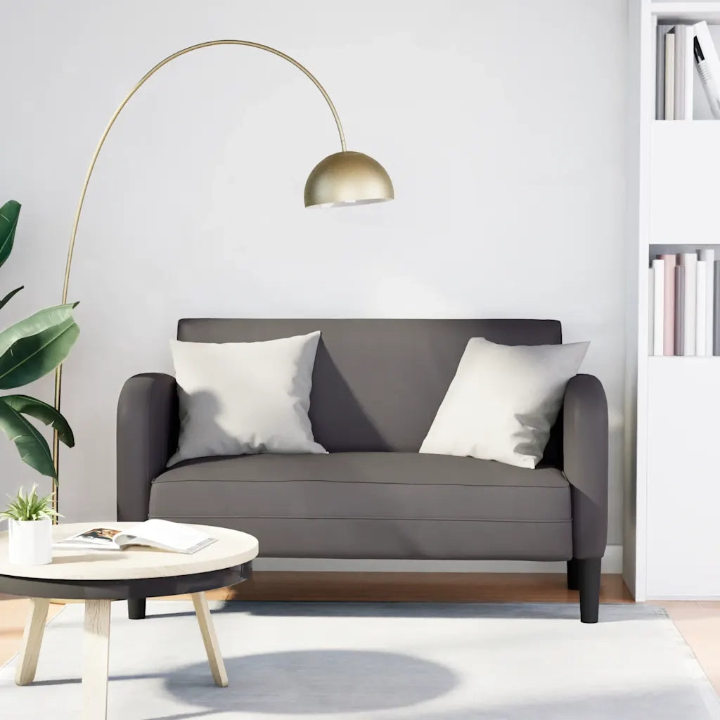 Divano Divanetto Grigio 110 cm in Similpelle 4100538