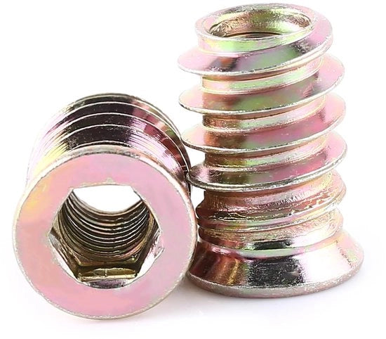 Viti di alluminio in acciaio carbonio 20 pezzi - filo di acciaio inossidabile M6x17mm - resistenti allo shock - resistenti alla corrosione - per mobili in legno - viti a espansione