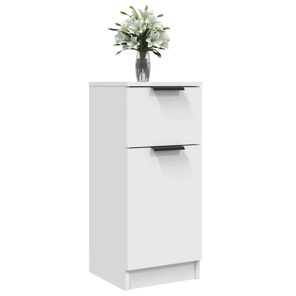 Credenza Bianca 30x30x70 cm in Legno Multistrato 811115