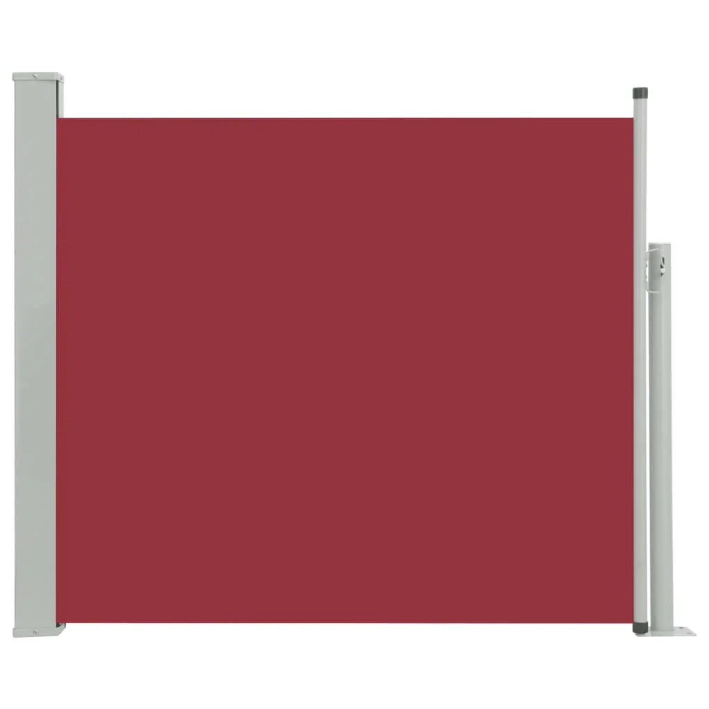 Tenda da sole laterale retrattile/schermo privacy per patio giardino terrazza balcone 100 x 300 cm rosso 02_0007187