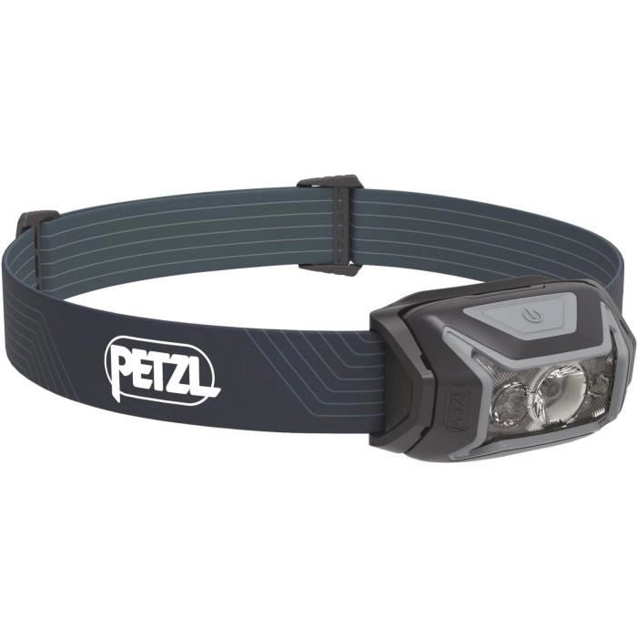 Lampada frontale - PETZL - ACTIK - Corsa / Trekking - 450 lumen - 3 batterie AAA/LR03 incluse - Grigio