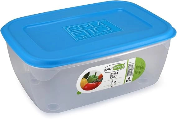 CONTENITORE PER ALIMENTI 'ERMETICI' Mod. Rettangolare, 2 lt - 23x16x11 cm - GIO' STYLE