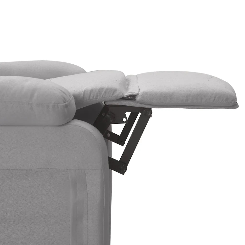 Poltrona Elettrica Massaggiante Grigio Chiaro in Tessuto cod mxl 52625
