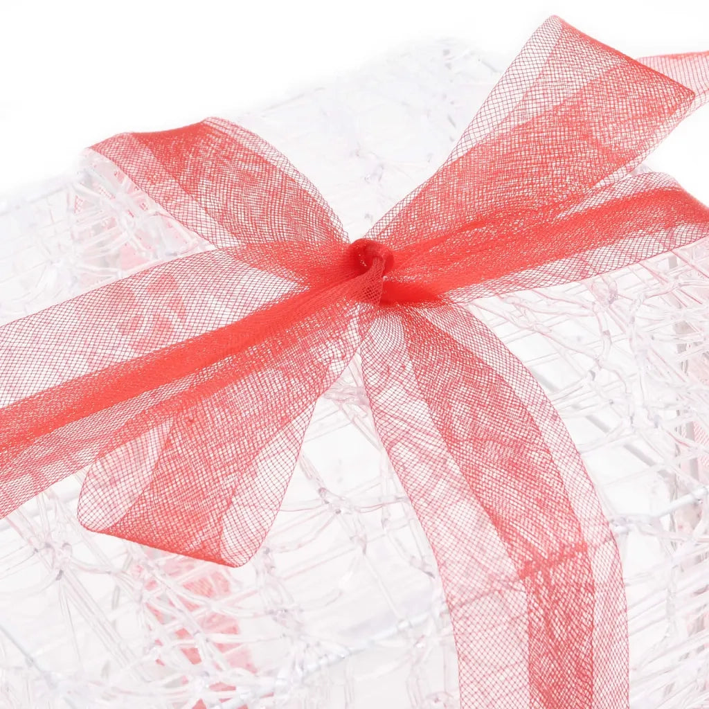 Scatole Regalo Decorative Natale in Acrilico 3 pz Colorate CFW7372823